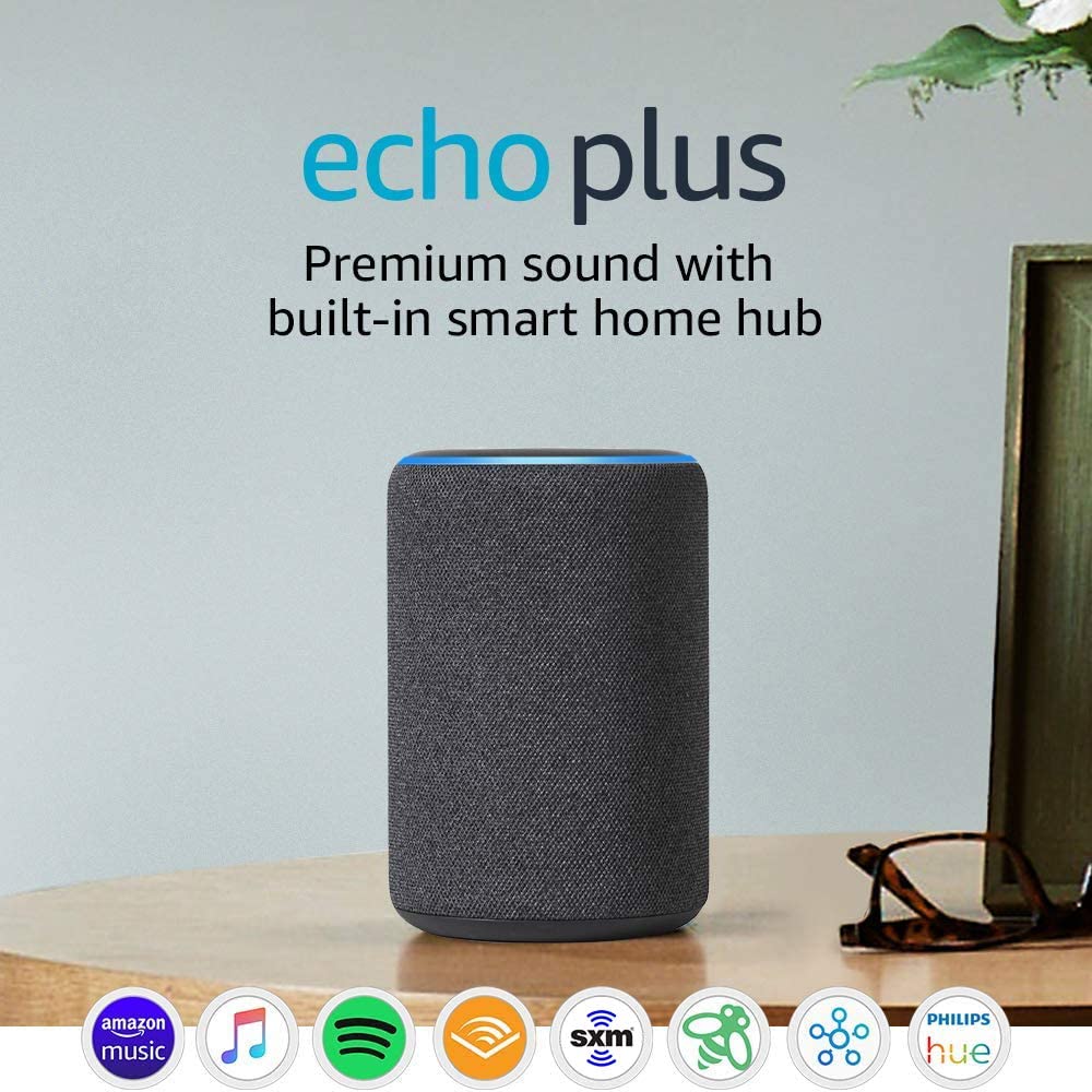 Amazon Echo Plus 2nd Gen Alexa Smart Home Saudi Arabia Jeddah أمازون ايكو بلس الجيل الثاني اليكسا السعودية جدة المنزل الذكي