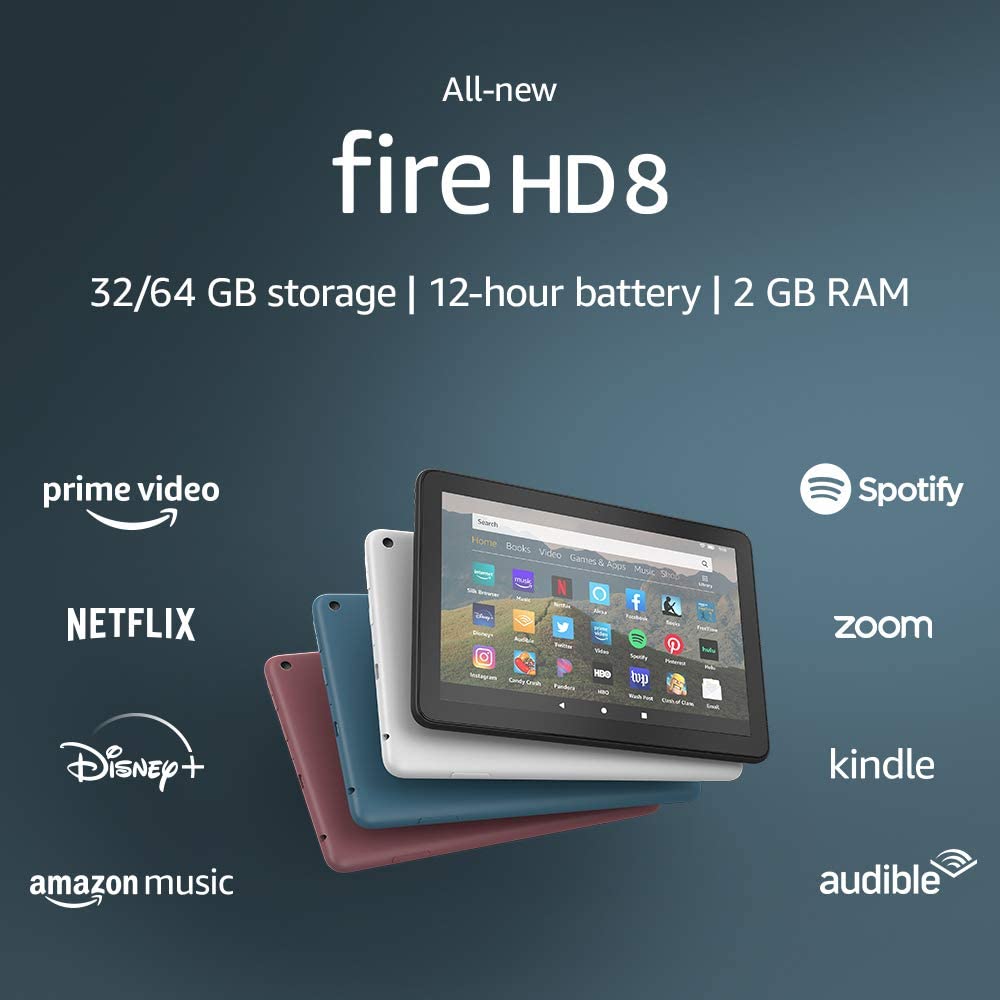 Tablet Amazon Fire HD 8 Alexa Smart Home Saudi Arabia Jeddah SaudiTik.com تابلت امازون 8 اليكسا السعودية جدة المنزل الذكي