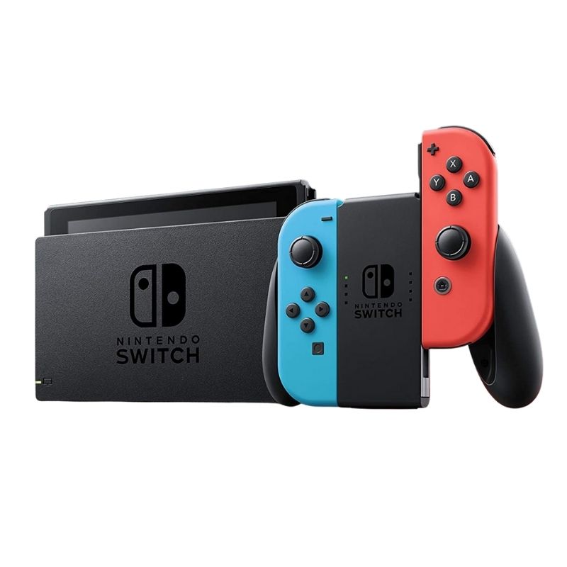 Nintendo Switch Neon Blue & Red Joy‑Con Saudi Arabia Jeddah نينتندو سويتش يدين ازرق و احمر جدة السعودية